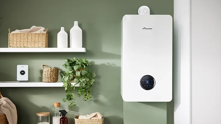 An image of our Greenstar 8000+ Regular Boiler with cylinder and storage tank